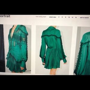 Self portrait green dress